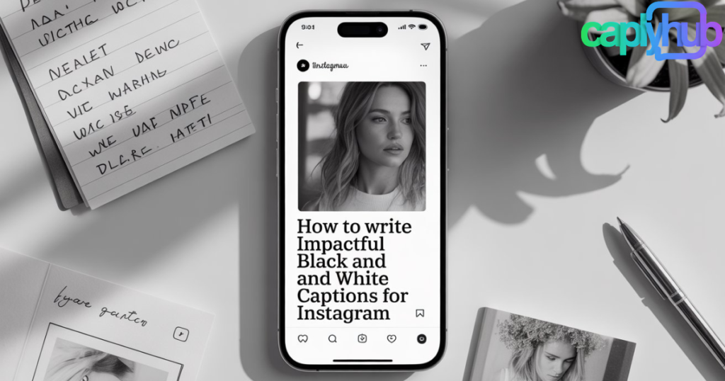 Female Black and White Selfie Captions for Instagram