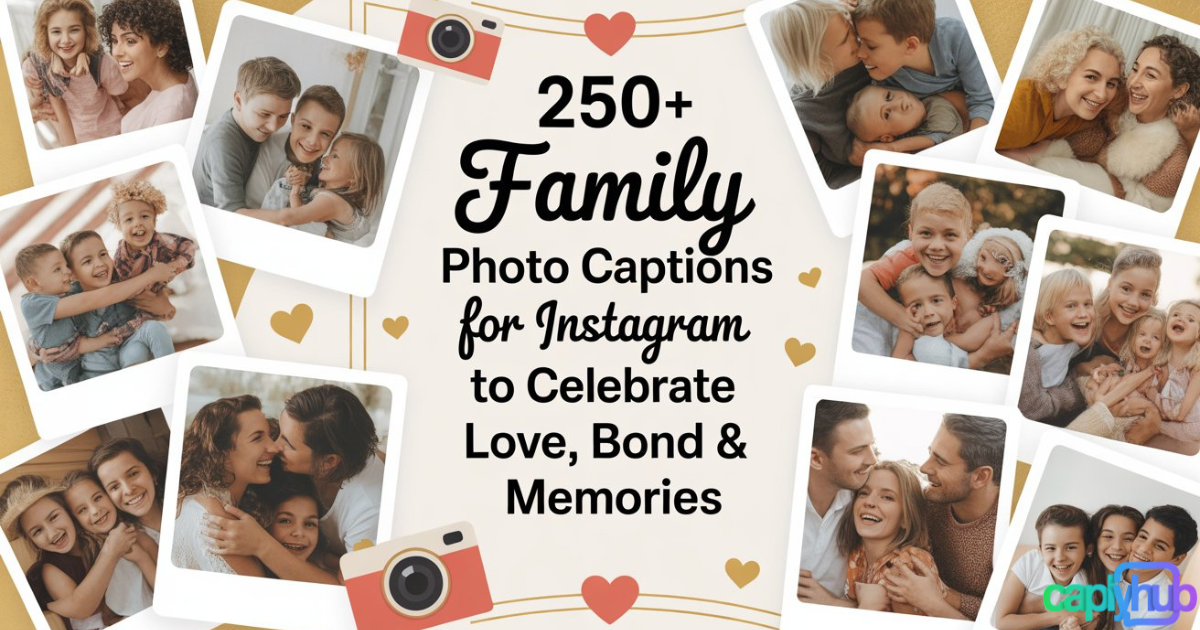 250+ Family Photo Captions for Instagram to Celebrate Love, Bond & Memories
