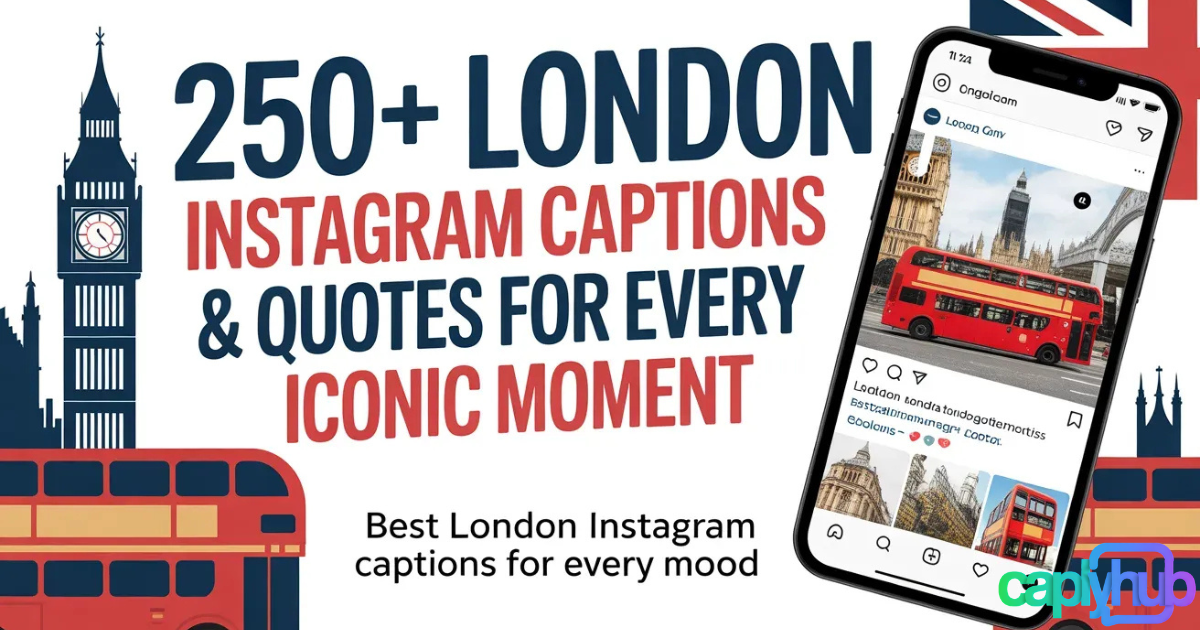 250+ London Instagram Captions & Quotes for Every Iconic Moment