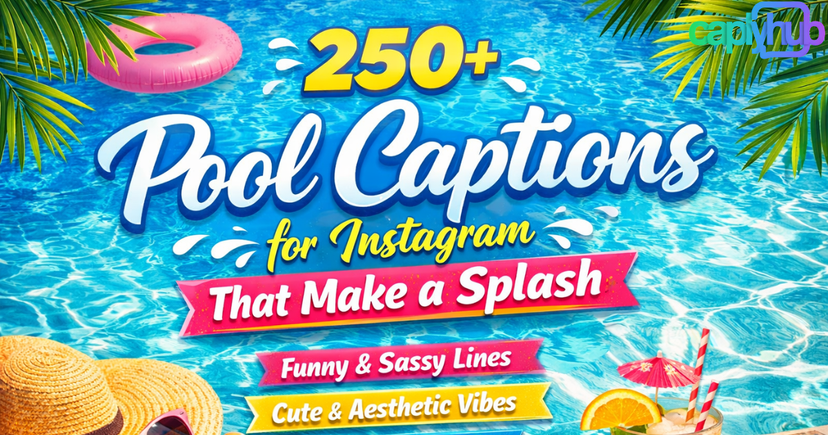 250+ Pool Captions for Instagram That Make a Splash