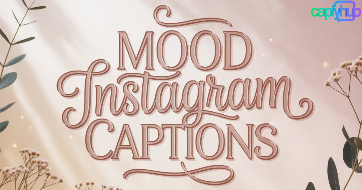 Mood Instagram Captions